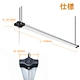 LEDシーリングライト worbest AC100V 2700k-6000k 40W 4000lm 可能なリンク可能なledショップライト黒長方形ショップライトトライアッ